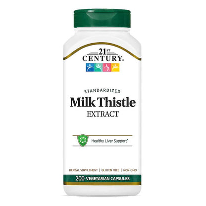 21st Century Milk Thistle Extract Standardized 200 Caps
