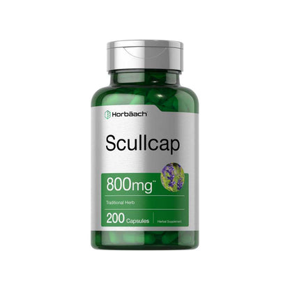 Horbäach Scullcap Extract 800mg | 200 Capsules