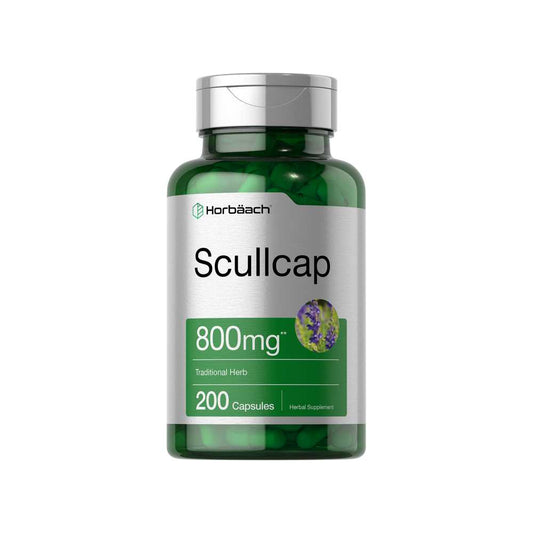 Horbäach Scullcap Extract 800mg | 200 Capsules