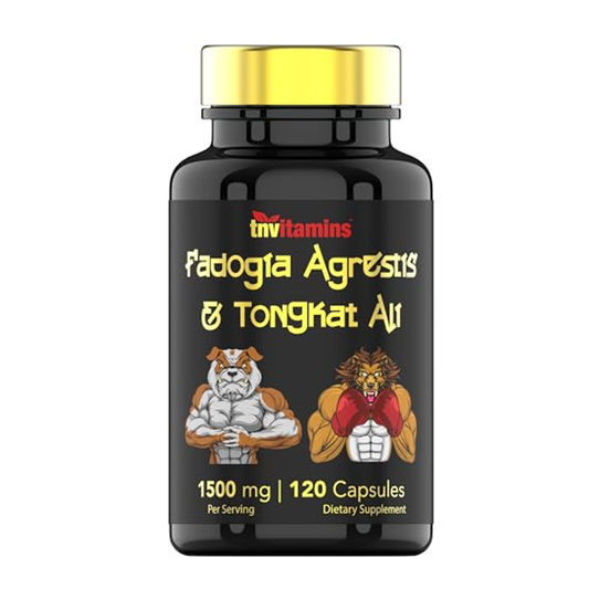 Fadogia Agrestis & Tongkat Ali Supplement 1500mg - 120 Capsules