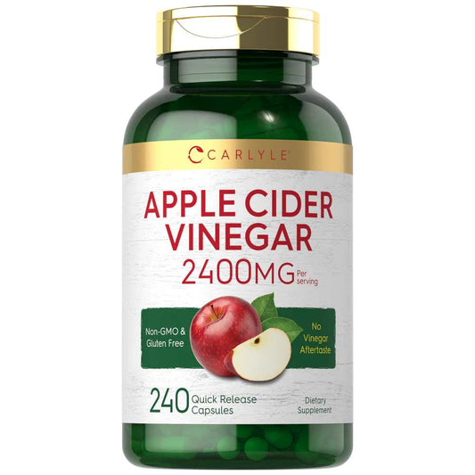 Carlyle Nutritionals Apple Cider Vinegar 2400mg per serving | 240 Capsules