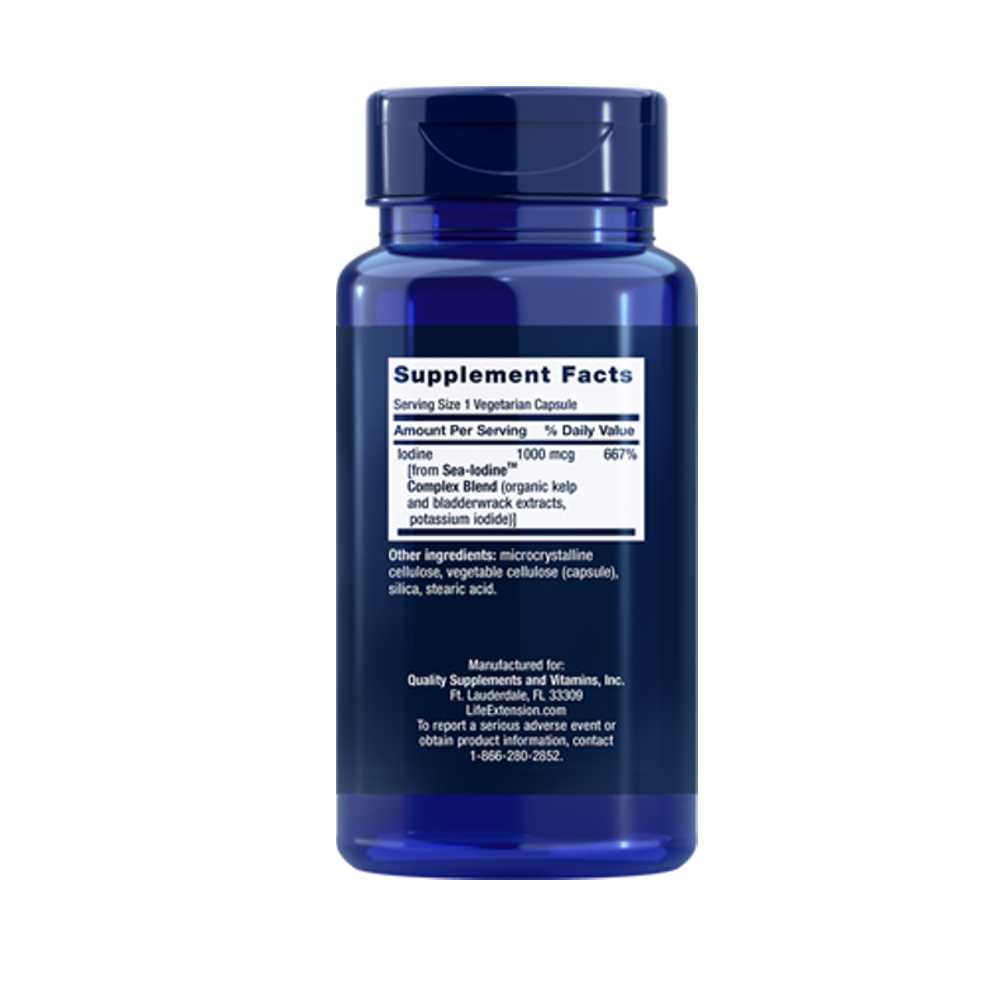 Life Extension Sea-Iodine™ 1000 Mcg, 60 Vegetarian Capsules