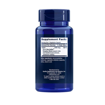 Life Extension Sea-Iodine™ 1000 Mcg, 60 Vegetarian Capsules