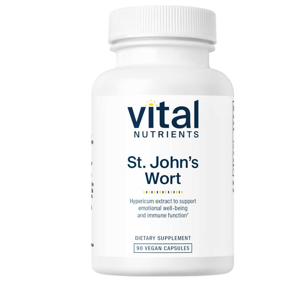 Vital Nutrients St. John's Wort 0.3% Standardized Extract 90 Caps