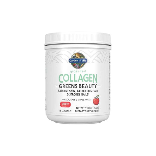 Garden of Life Grass Fed Collagen Greens Beauty Apple 9.38oz (266g) Powder