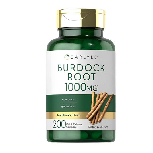 Carlyle Burdock Root 1000mg – Traditional Herbal Support (200 Quick Release Capsules)