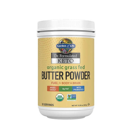Garden of Life Dr. Formulated Keto Organic Grass Fed Butter 10.58oz (300g) Powder