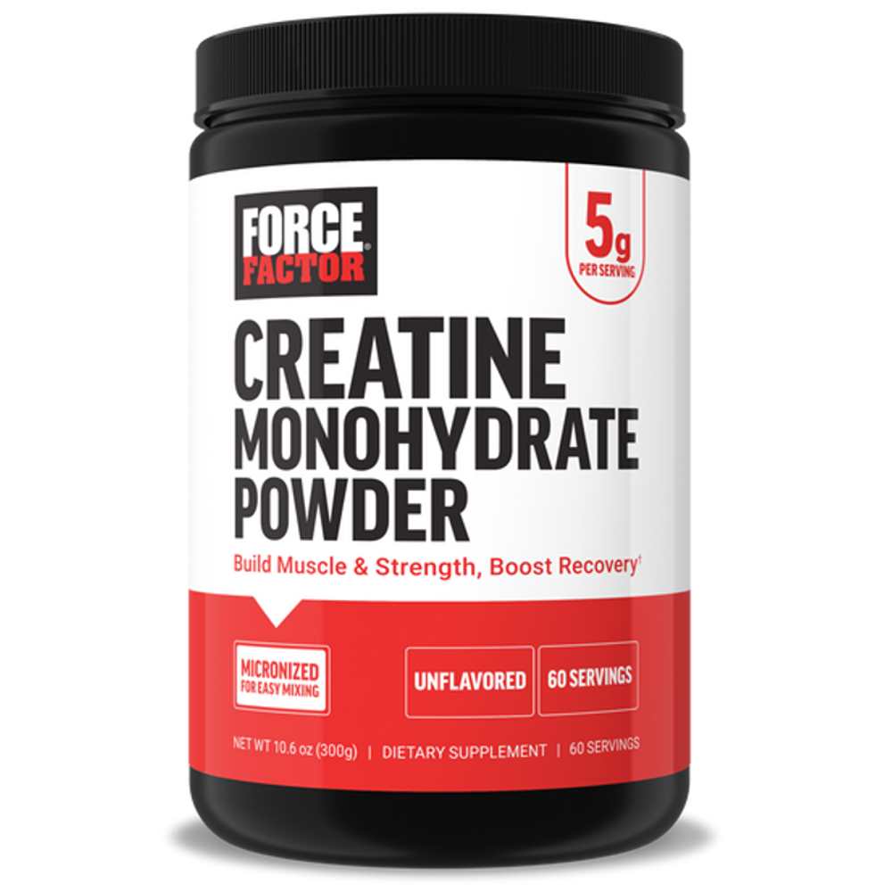 Force Factor Creatine Monohydrate Powder – 300g (60 Servings)