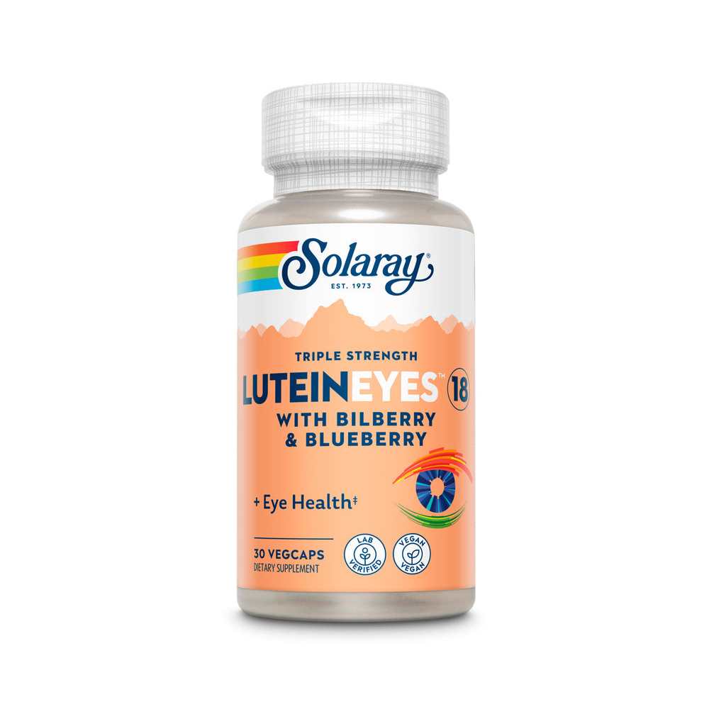 Solaray Lutein Eyes 18, Triple Strength 30 Caps