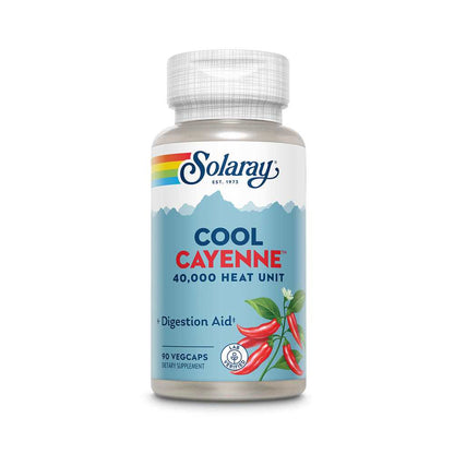 Solaray Cool Cayenne Pepper 40,000 Hu 90 Caps