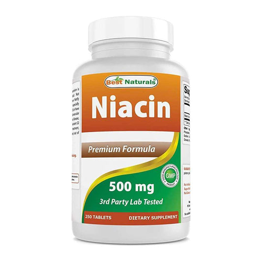 Best Naturals Niacin 500mg 250 Tablets