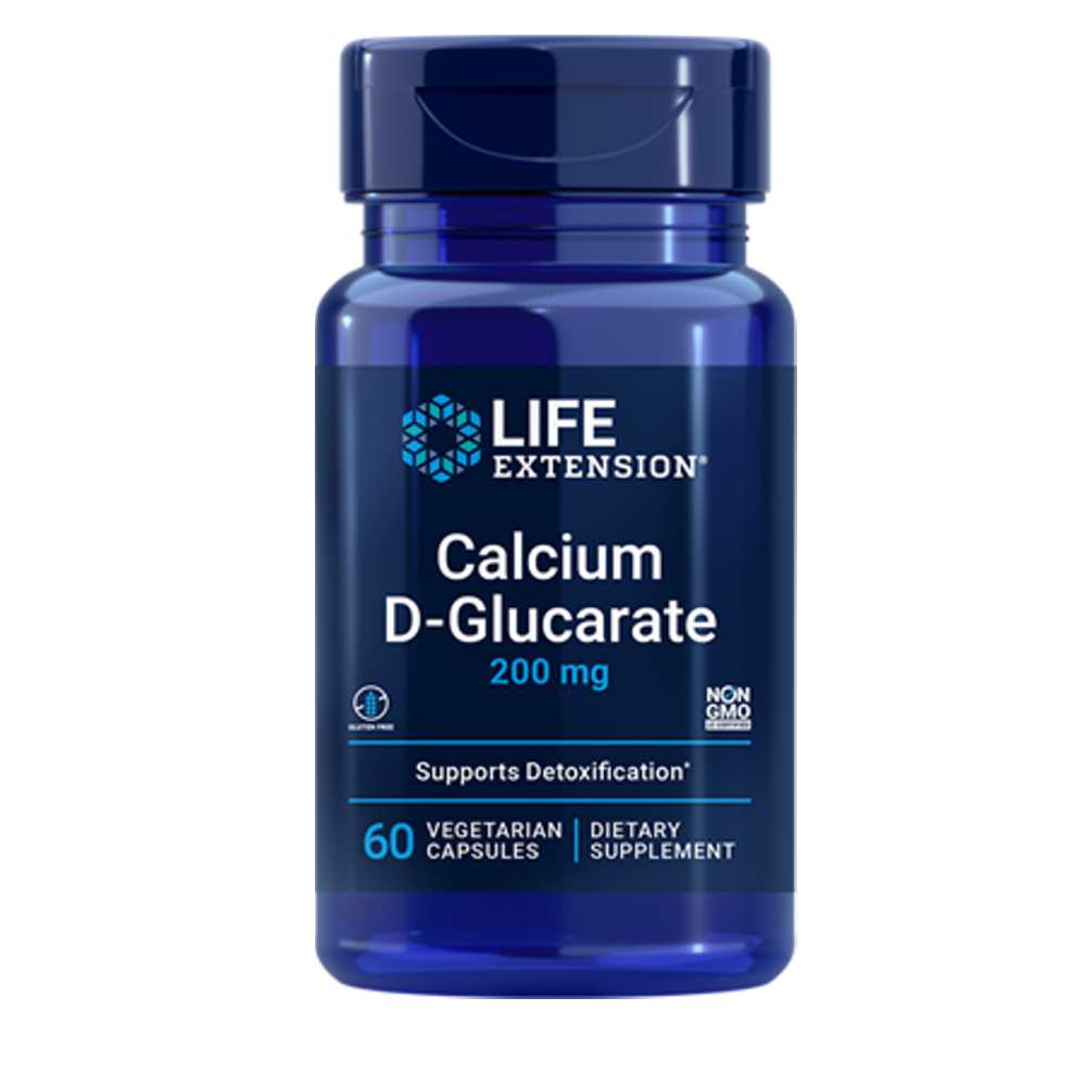 Life Extension Calcium D-Glucarate 200 Mg – 60 Vegetarian Capsules