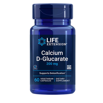 Life Extension Calcium D-Glucarate 200 Mg – 60 Vegetarian Capsules