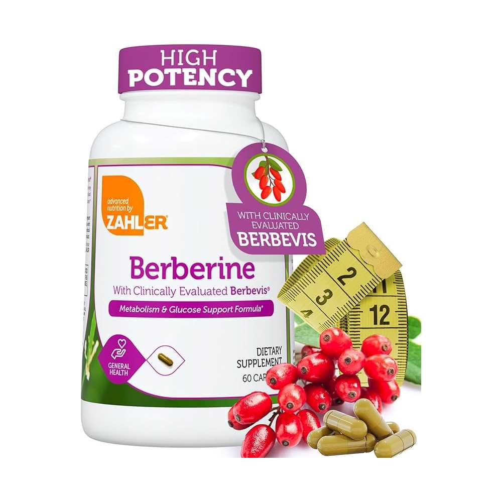 Zahler Berberine with Clinically Evaluated Berbevis 60 caps