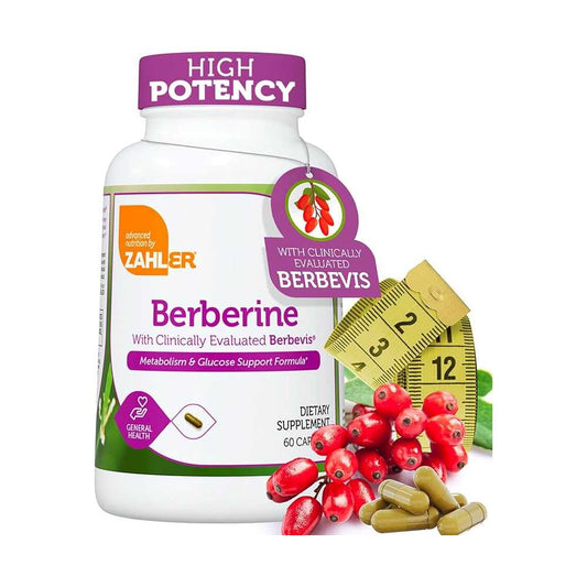 Zahler Berberine with Clinically Evaluated Berbevis 60 caps