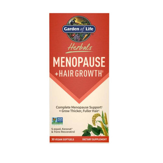 Garden of Life Herbals Menopause + Hair Growth† 30 Softgels