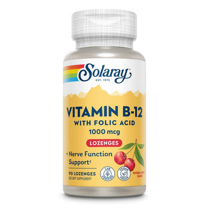 Solaray Vitamin B-12 1000mcg 90 Lozenges