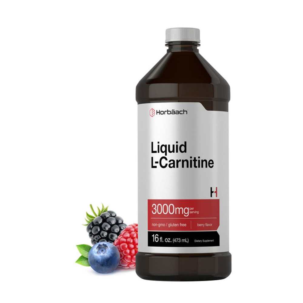 Horbäach l-carnitine liquid 16 oz 3000 mg berry flavor