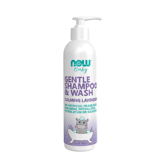 Now Foods Gentle Baby Shampoo & Wash – Calming Lavender – 8 Oz. (237 M L)