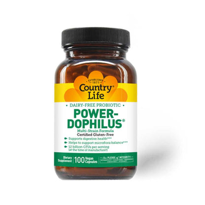 Country Life Vitamins Dairy-Free Probiotic Power-Dophilus® 100 Caps