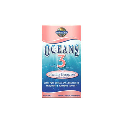 Garden of Life Oceans 3 Healthy Hormones Omega-3 with Omega Xanthin 90 Softgels