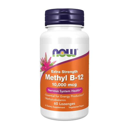 Now Foods Extra Strength Methyl B-12 10,000mcg – 60 Lozenges