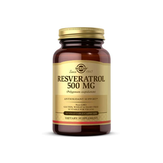 Solgar Resveratrol 500 Mg 30 Vegetable Capsules