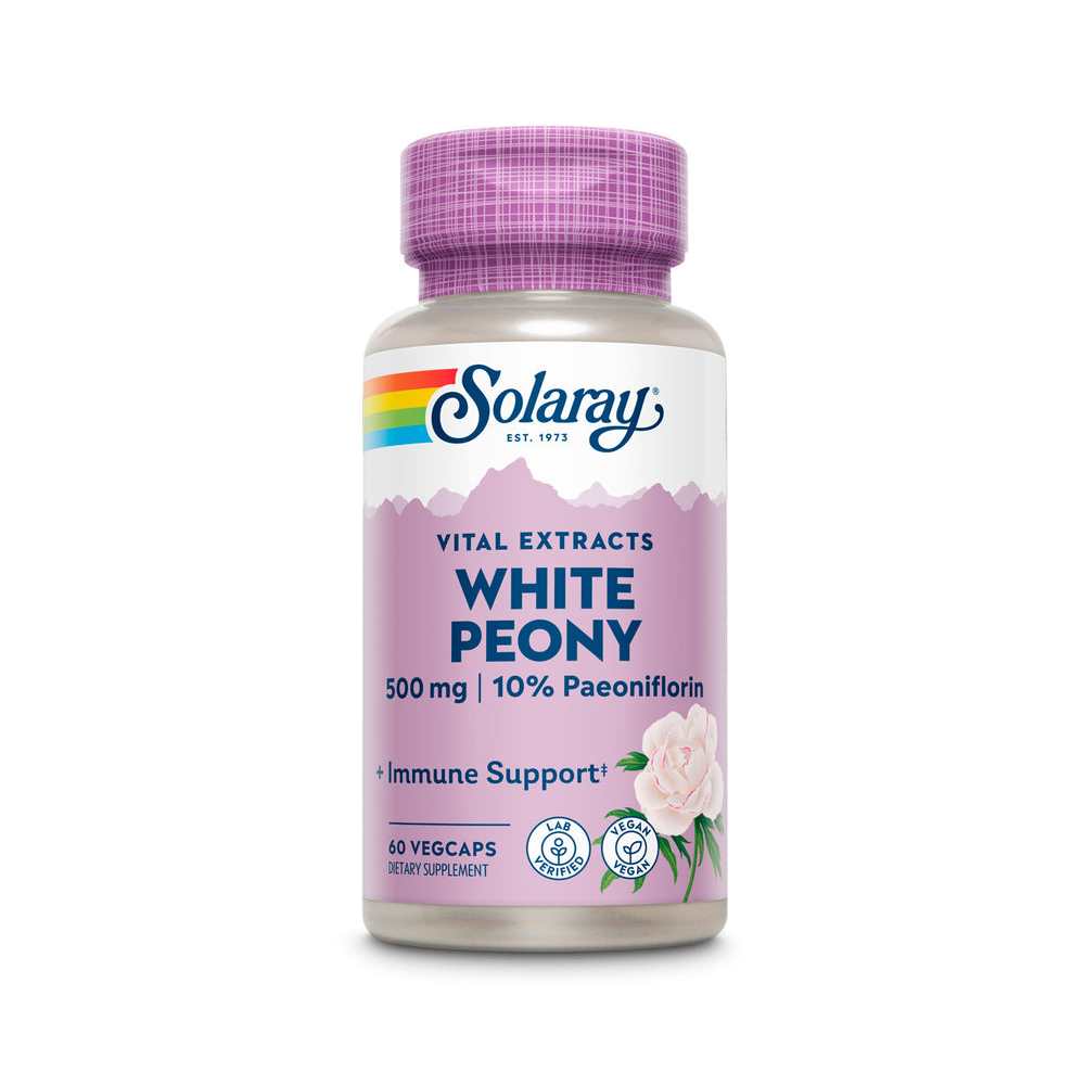 Solaray White Peony Root Extract 500mg 60 Caps