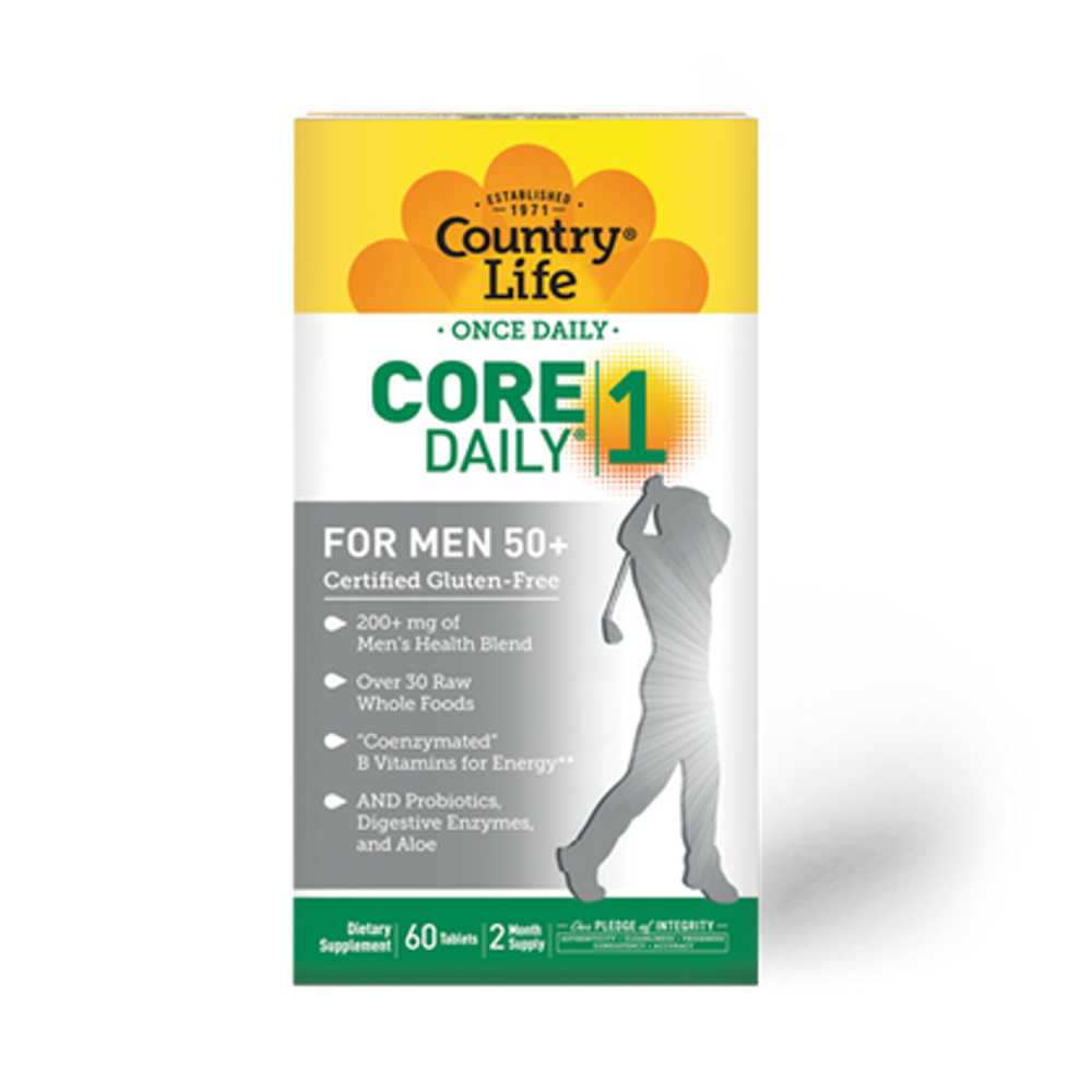 Country Life Vitamins Core Daily-1 ® for Men 50+ Multivitamin 60 Tabs
