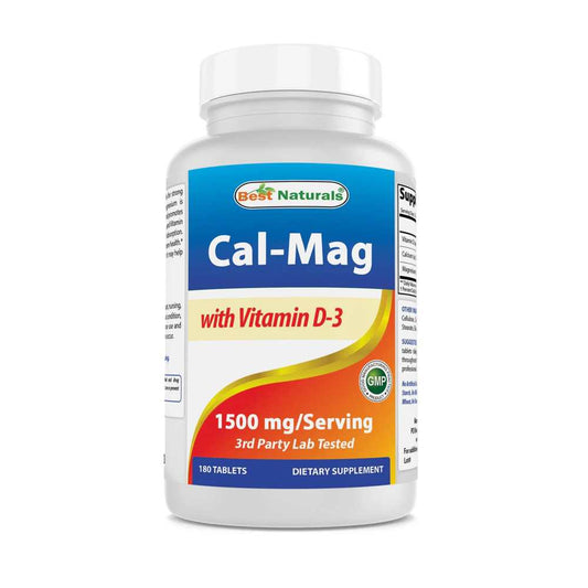 Best Naturals Cal Mag with D3 180 Tablets