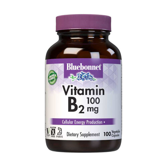 Bluebonnet Nutrition Vitamin B2 100 Mg 100 Caps
