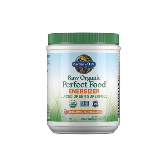 Garden of Life Raw Organic Perfect Food Energizer Yerba Mate Pomegranate 9.73oz (276g) Powder