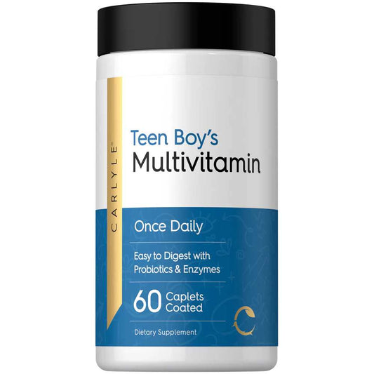 Carlyle Nutritionals Teen Multivitamin for Boys | 60 Caplets