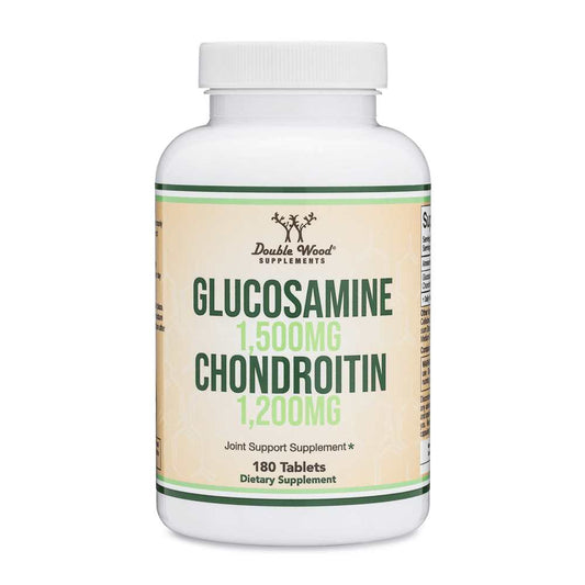 Double Wood Glucosamine & Chondroitin – 1500mg/1200mg Advanced Joint Formula | 180 Tablets