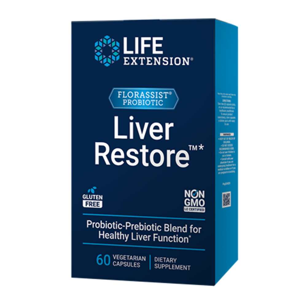 Life Extension Florassist® Prebiotic & Probiotic Liver Restore™ – 60 Vegetarian Capsules