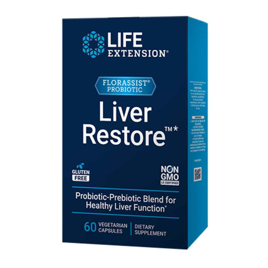 Life Extension Florassist® Prebiotic & Probiotic Liver Restore™ – 60 Vegetarian Capsules