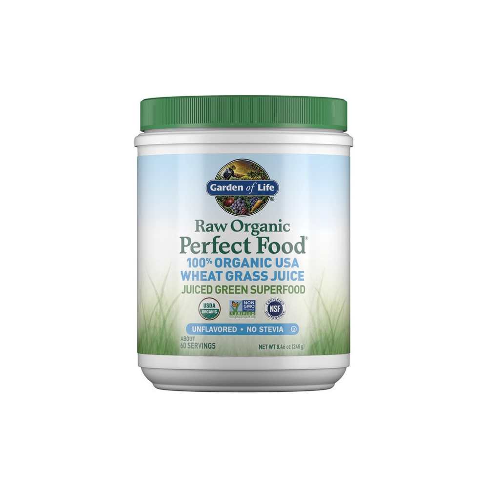 Garden of Life Raw Organic Perfect Food Wheat Grass Juice Powder 240g