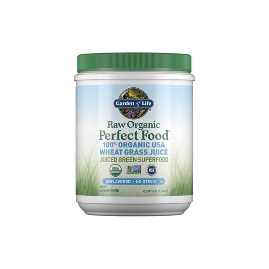 Garden of Life Raw Organic Perfect Food Wheat Grass Juice Powder 240g