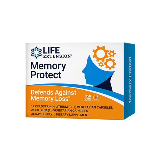 Life Extension Memory Protect 12 Colostrinin-Lithium (c-Li)  24 Lithium (li) Capsules