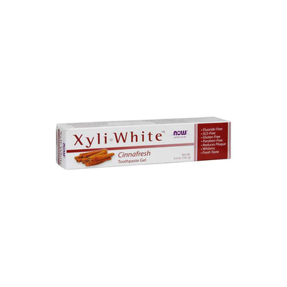 Now Foods Xyli White™ Cinnafresh Toothpaste Gel – 181 G