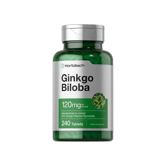 Horbäach Ginkgo Biloba 120mg per Serving | 240 Tablets
