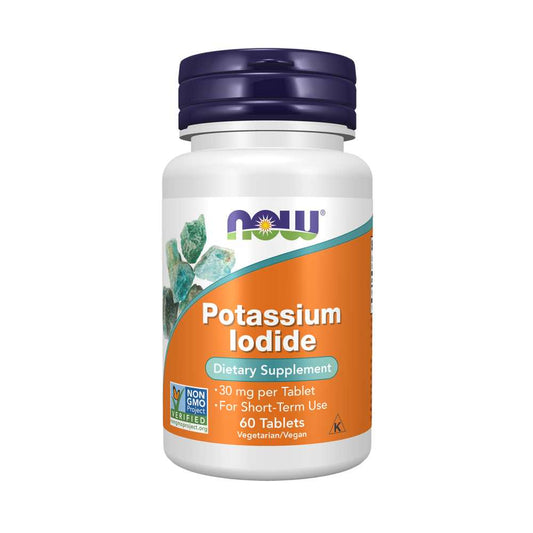 Now Foods Potassium Iodide 30 Mg – Emergency Iodine Support – 60 Tablets