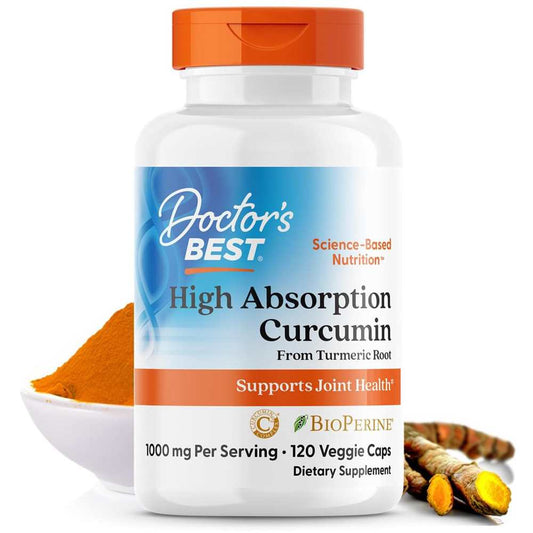 Doctor's Best High Absorption Curcumin, 1000 Mg per Serving, 120 Capsules