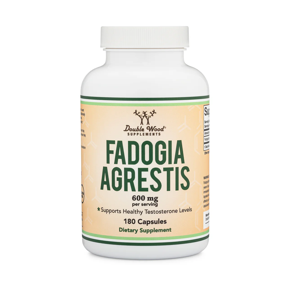 Fadogia Agrestis By Double Wood Supplements 600MG - Supports Healthy Testosterone Level