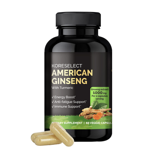 Koreselect American Ginseng With Turmeric Capsules - Immune Support