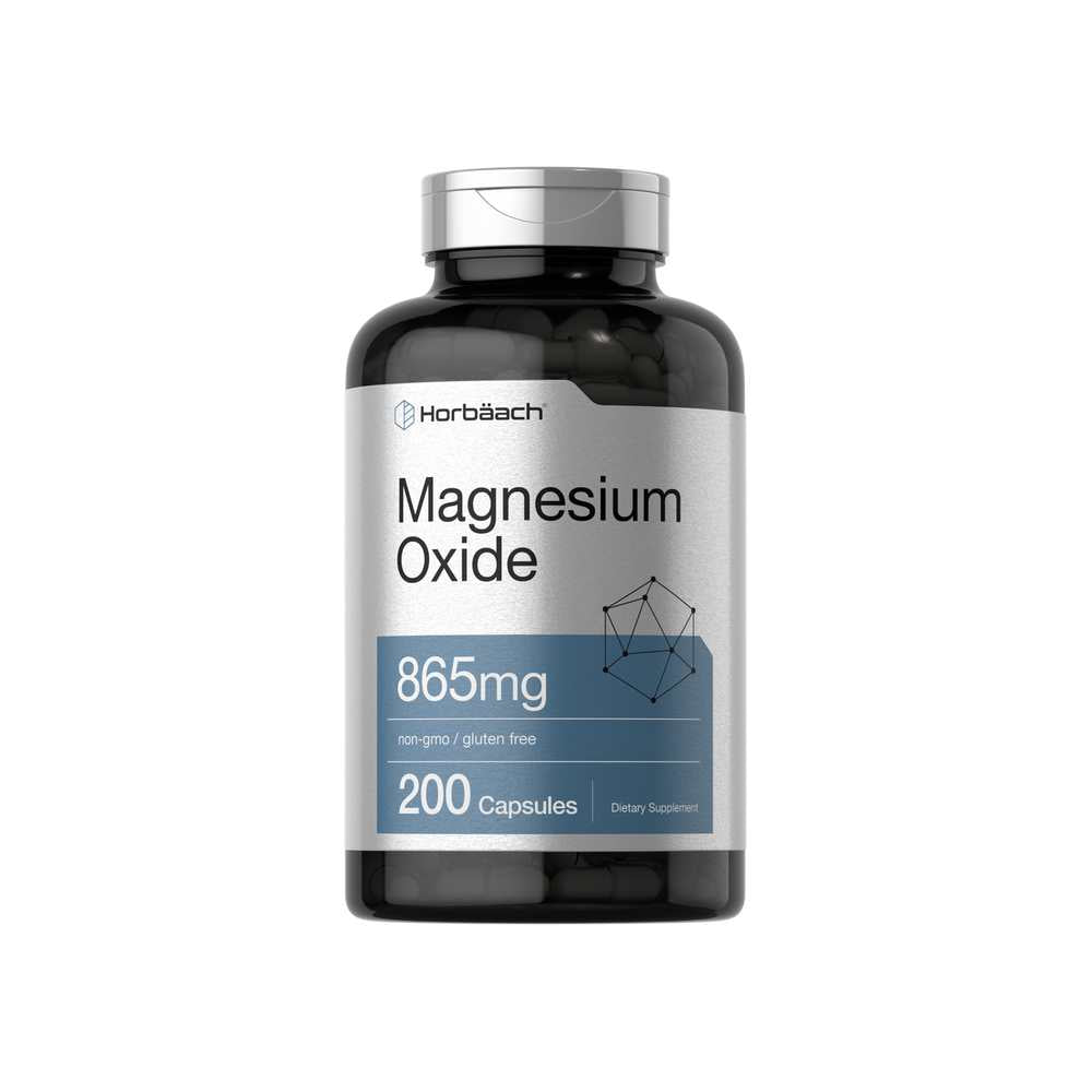 Horbäach Magnesium Oxide 865mg | 200 Capsules