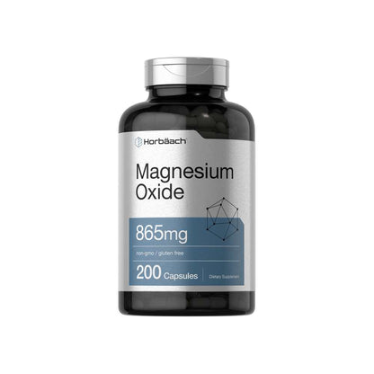 Horbäach Magnesium Oxide 865mg | 200 Capsules