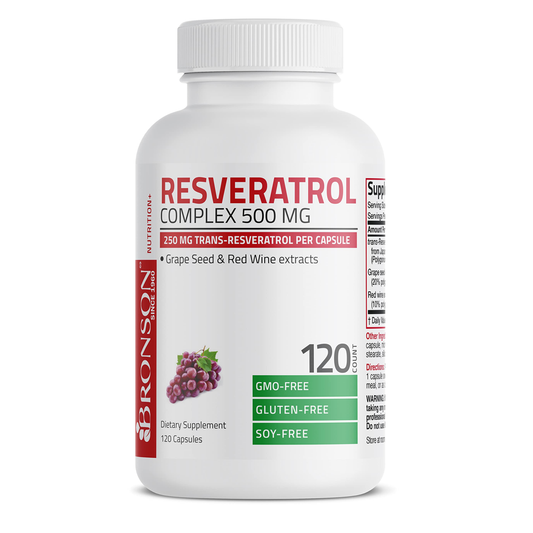 Bronson Resveratrol 500 Complex - 120 Capsules