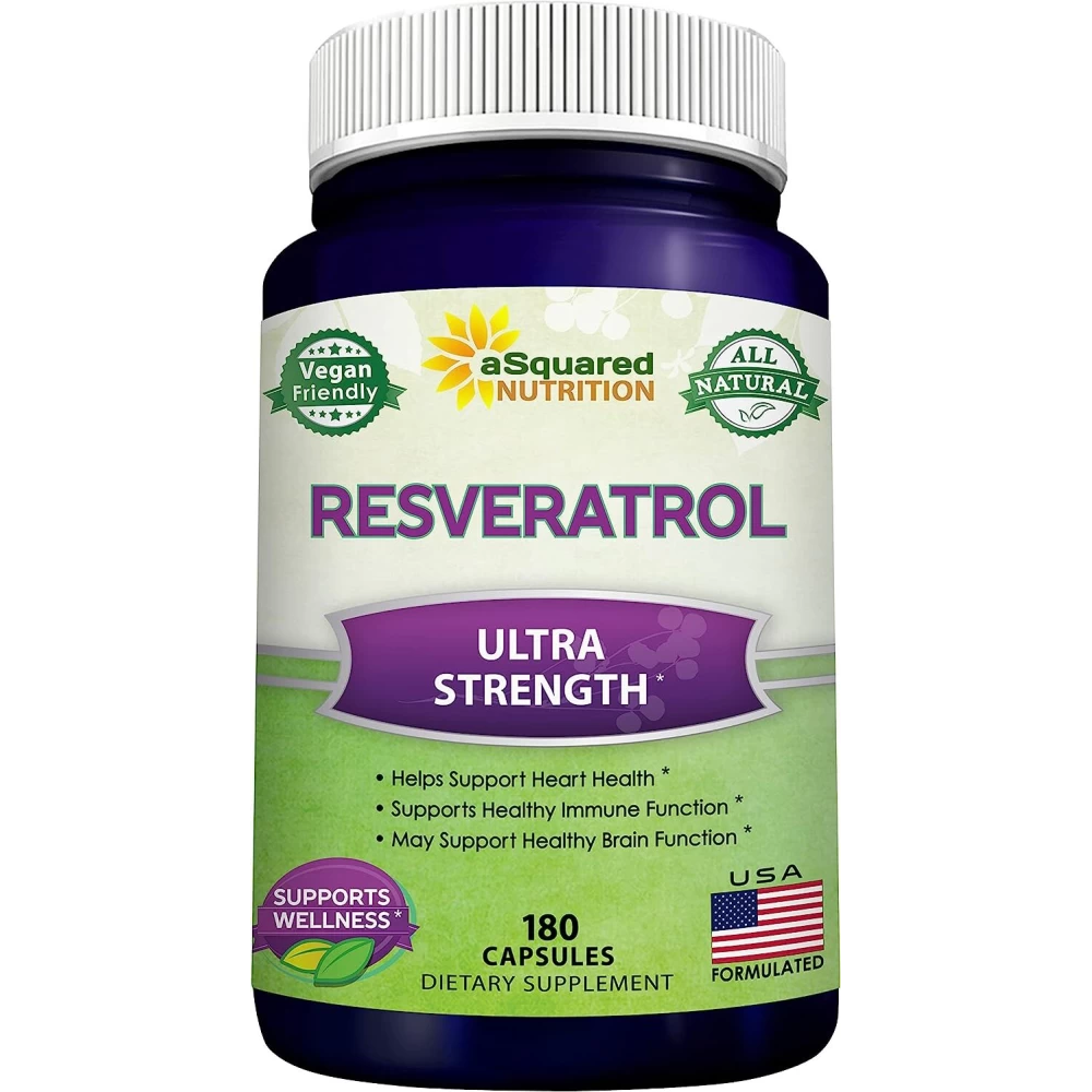 Natural Resveratrol By aSquared Nutrition - Ultra Strenght