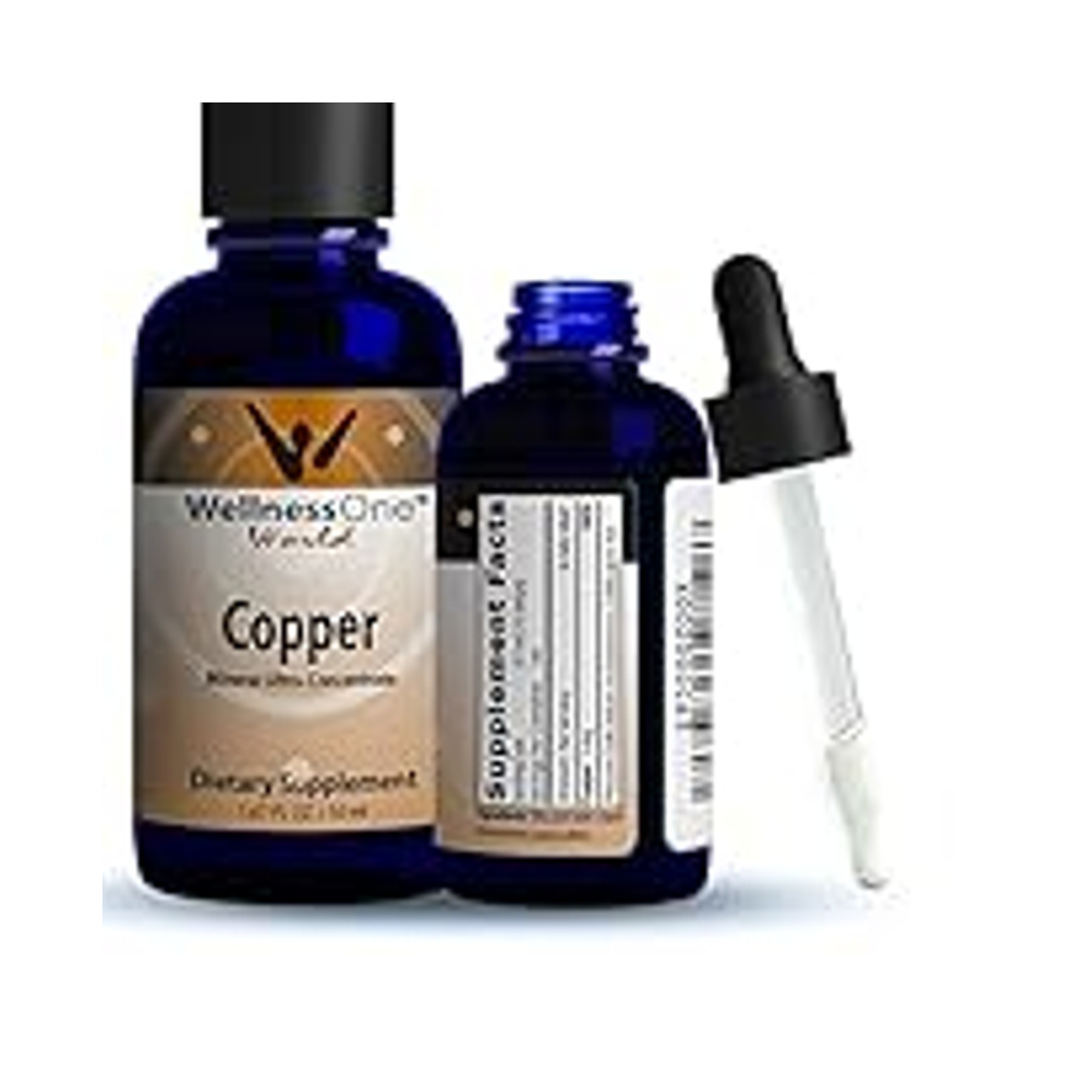 WellnessOne Liquid Copper Supplements - Mineral Ultra Concentrate